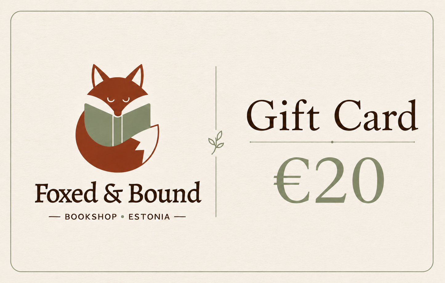 Foxed & Bound Gift Card