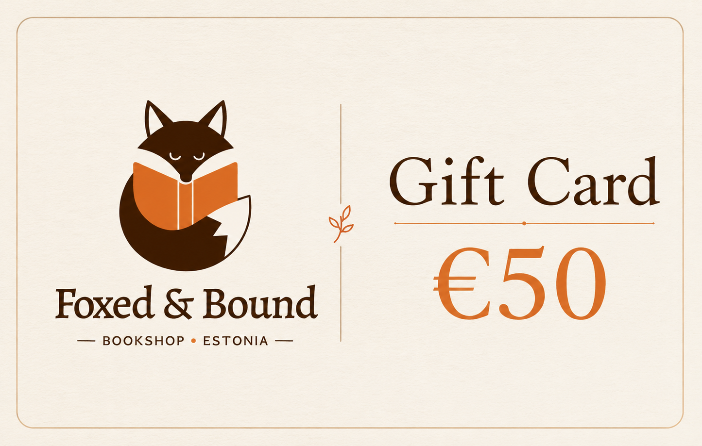 Foxed & Bound Gift Card